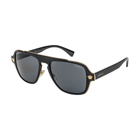 versace black crystal sunglasses|authentic black polarized versace sunglasses.